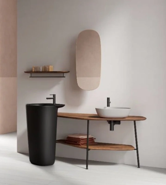 Смеситель для раковины VitrA Origin матовый черный A4255636 (детальная фотография), черные