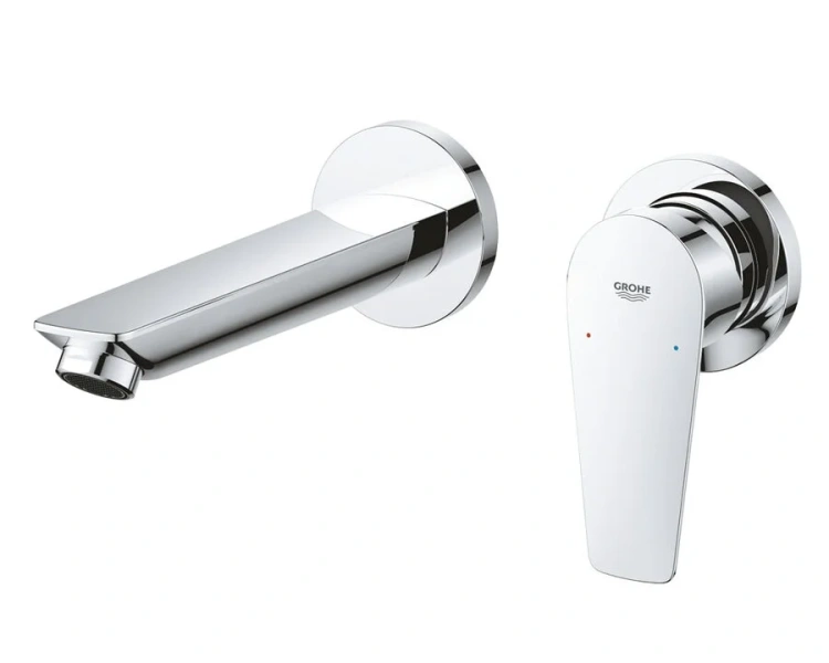 Смеситель для раковины Grohe BauEdge на два отверстия 20474001 (детальная фотография)