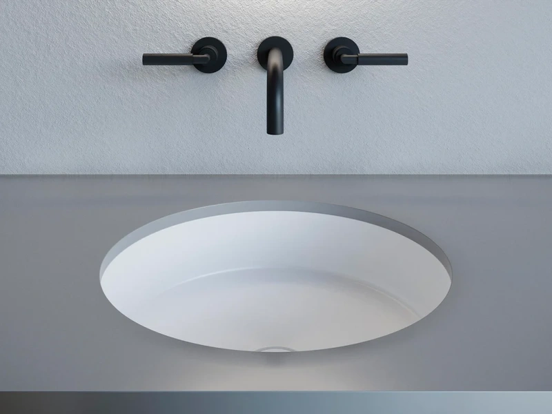 Раковина Salini Marea 04 42 см встраиваемая 1802204M (детальная фотография), современные, hi-tech