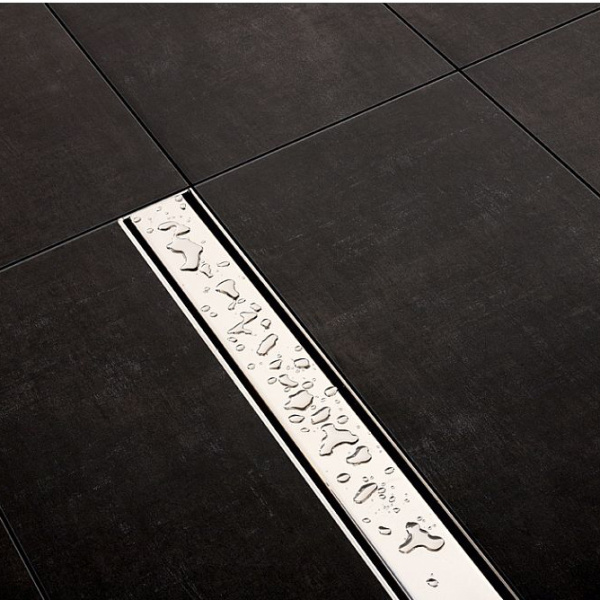 Решетка Tece TECEdrainlinе steel II 100 см нержавеющая сталь глянцевая 601082 (детальная фотография), решетка