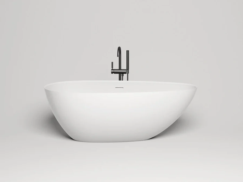 Ванна из искусственного камня Salini Paola Bassa 160x77 см белая матовая 101611SM (детальная фотография)