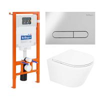 Унитаз с инсталляцией BelBagno TRE безободковый