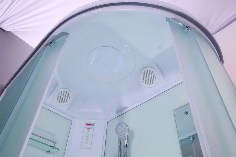 Душевая кабина Timo Eco TE-0702 (детальная фотография), с раздвижными дверьми