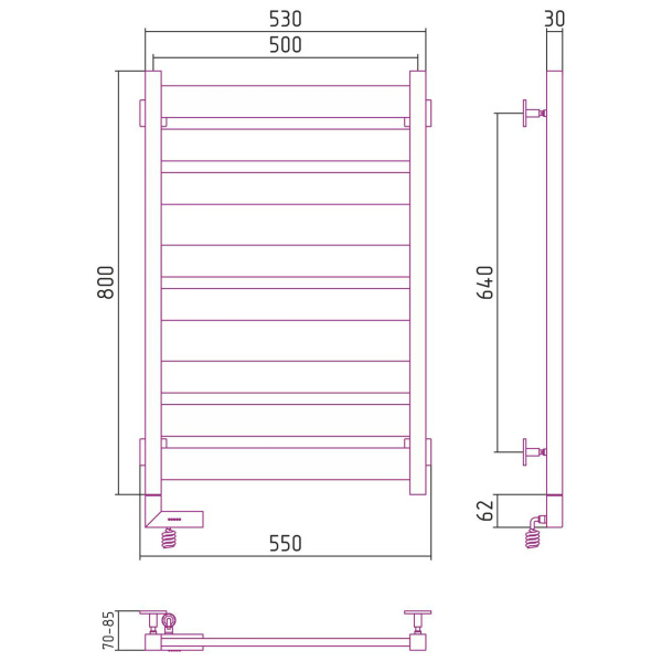 Схема (детальная фотография), хром