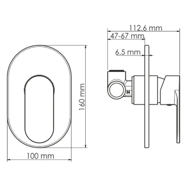 Смеситель для душа WasserKRAFT Mindel белый 8551 (детальная фотография), для душа