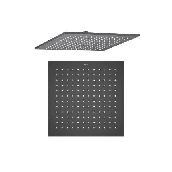 Верхний душ Акватек черный матовый AQ2078MB (детальная фотография)