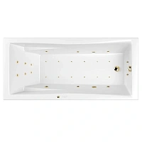 Ванна гидромассажная Whitecross Palace 0104.180080.100.ULTRA.GL, 180 x 80 см, форсунки золото