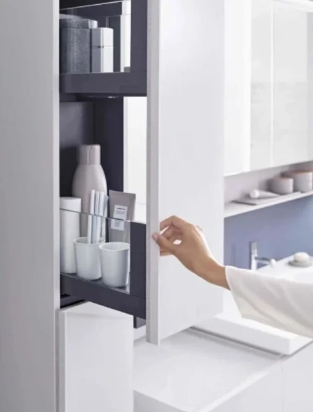 Шкаф-пенал подвесной Geberit Acanto 22 см серый 500.638.JK.2 (детальная фотография), подвесные