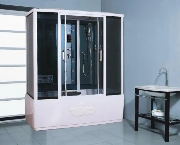 Душевой бокс Timo Standart 140х88 см высокий поддон T-1140 (детальная фотография), пристенные