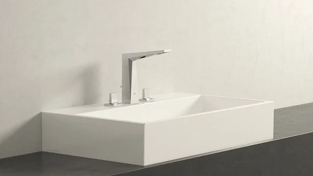 Смеситель для раковины Grohe Allure Brilliant 20344000 (детальная фотография), двухвентильные
