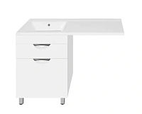 Тумба под раковину напольная Style Line Жасмин 58 см белая