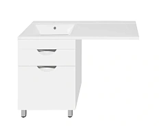 Тумба под раковину напольная Style Line Жасмин 58 см белая