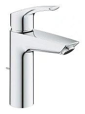 Смеситель для раковины Grohe Eurosmart с донным клапаном, хром