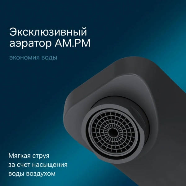 Смеситель для раковины Am.Pm Gem черный F90A72222 (детальная фотография), черные