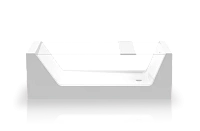 Ванна акриловая Knief Look 0100-250 180 х 80 см с прозрачными боковыми стенками