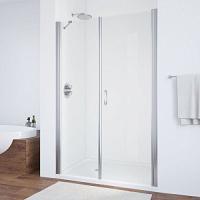 Душевая дверь профиль черный матовый стекло прозрачное Vegas-glass