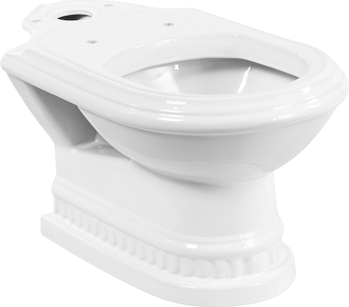 Чаша для унитаза-компакта Cezares King Palace белая CZR-163-T (детальная фотография)