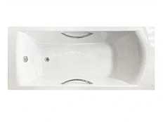 Ванна чугунная Jacob Delafon Biove 170х75 см с отверстиями для ручек, с антискользящим покрытием