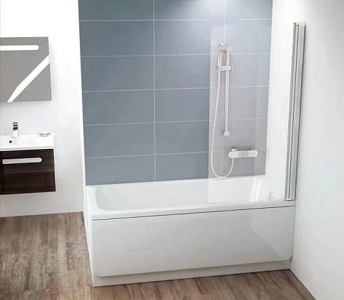 Шторка для ванны Ravak Chrome CVS1 80x150 см правая профиль белый - фото 6