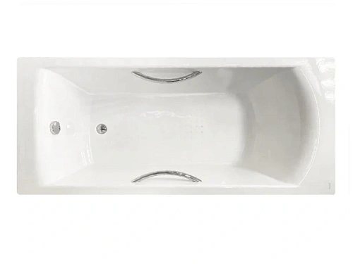 Ванна чугунная Jacob Delafon Biove 170х75 см с отверстиями для ручек, с антискользящим покрытием - фото 6