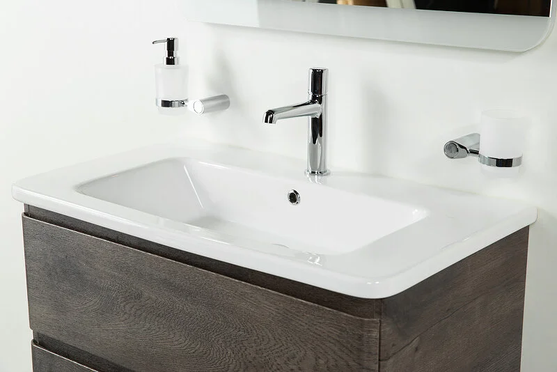 Тумба под раковину подвесная BelBagno Albano-Cer 80 см rovere nature grigio ALBANO-CER-800-2C-SO-RNG (детальная фотография), недорогo, комплект (набор)