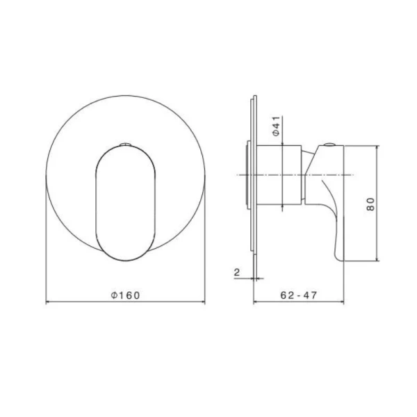 Смеситель для душа Kerama Marazzi Ole хром 69475EKM.21.018 (детальная фотография), для душа