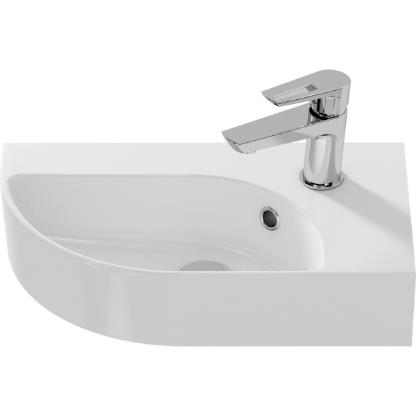 Раковина Cersanit Cameo 45 см правая S-UM-CAM45/1-w (детальная фотография), современные, hi-tech