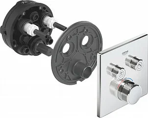 Смеситель для душа Grohe Grohtherm SmartControl термостатический хром 29124000 (детальная фотография), скрытого монтажа, встраиваемые в стену