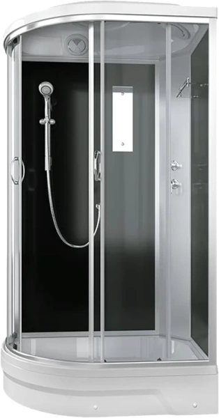 Душевая кабина Erlit Comfort 120х80 см профиль хром ER351226R-C4-RUS (детальная фотография), со средним поддоном