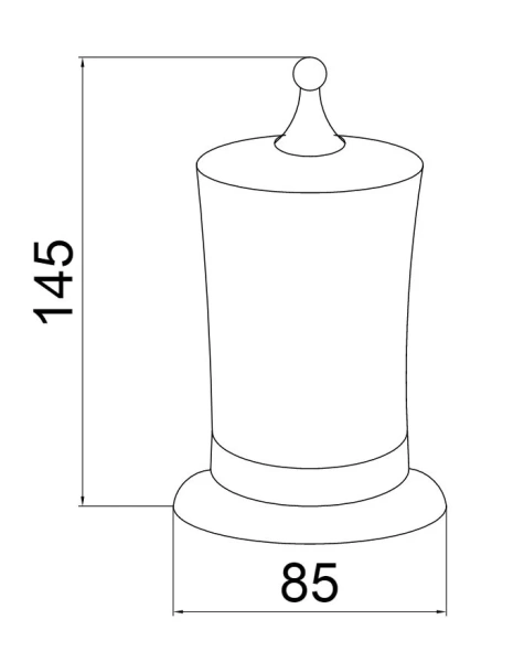 Стакан для ванной Boheme Medici для ватных дисков 10626 (детальная фотография), классические, ретро, декорированные