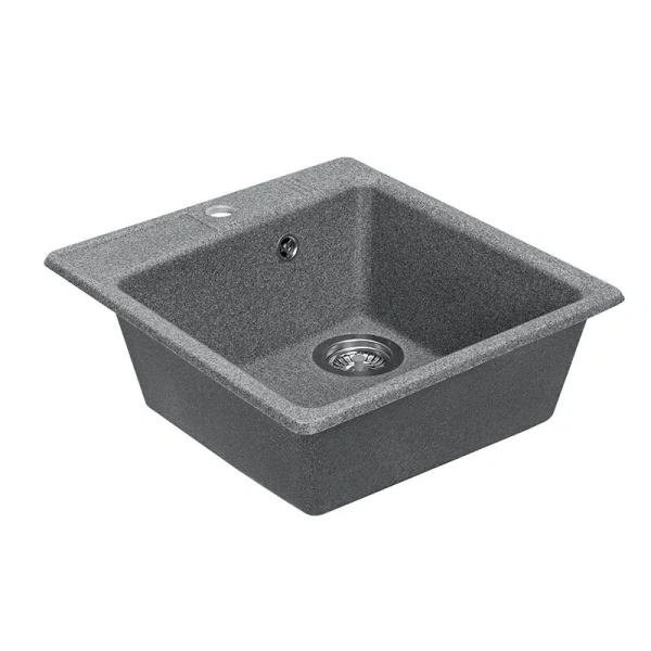 Мойка для кухни Акватон Парма 47 см серая 1A713032PM230 (детальная фотография), из искусственного мрамора