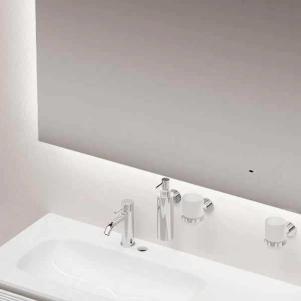 Зеркало с подсветкой Sancos Square 160 см прямоугольное SQ1600 (детальная фотография), прямоугольные