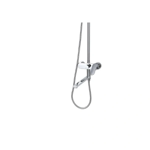 Душевая стойка Акватек Ника хром AQ2840CR (детальная фотография), с тропическим душем