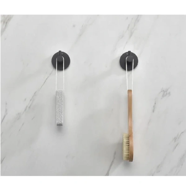 Крючок для ванной Акватек Европа черный матовый AQ4101MB (детальная фотография), черные