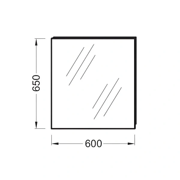 Зеркало Jacob Delafon Odeon Up 60 см прямоугольное EB1080-NF (детальная фотография), нет в наличии