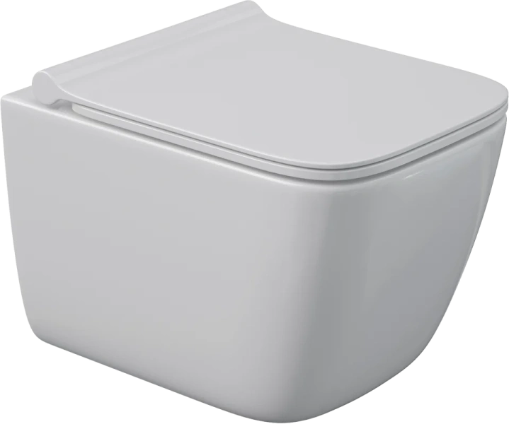 Унитаз подвесной Berges Quattro S Rimless безободковый 082149 (детальная фотография)