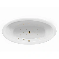 Ванна гидромассажная Excellent Lumina Relax 190 x 95 см, белый/золото, WAEX.LUM19.RELAX.GL