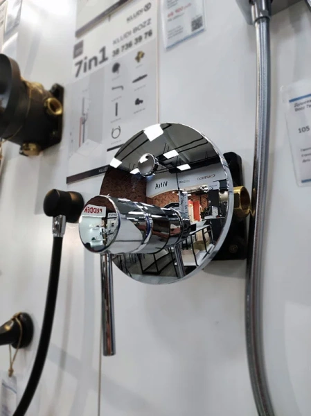 Смеситель для душа Kludi Bozz 38659 встраиваемый (детальная фотография), современные, hi-tech