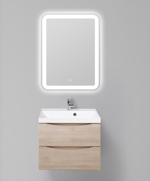 Тумба под раковину подвесная BelBagno Marino 60 см с двумя выкатными ящиками, rovere grigio MARINO-600-2C-SO-RG-P (детальная фотография), в наличии