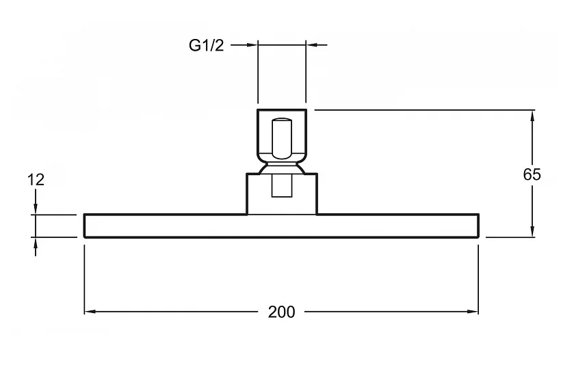 Верхний душ Jacob Delafon Katalyst хром E13695-CP (детальная фотография), верхние души
