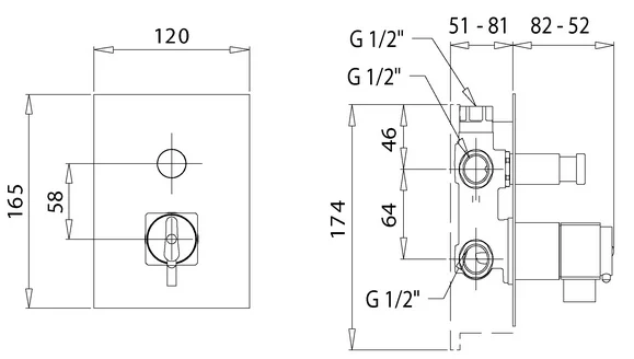 Смеситель для душа Migliore Kvant Gold золото 25406 (детальная фотография), для душа