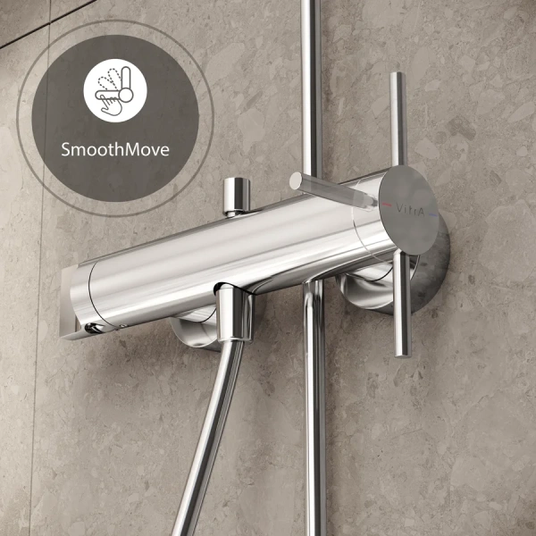 Смеситель для ванны VitrA Origin A42619 однорычажный (детальная фотография), настенные