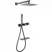 Душевой комплект Abber Rund никель