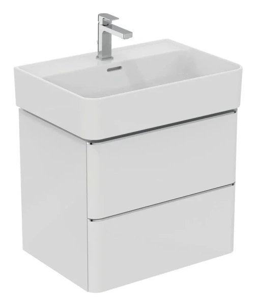 Раковина Ideal Standard Strada II 60 см с накладкой слива T300001 (детальная фотография), белые