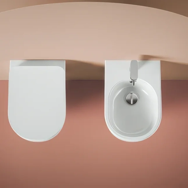 Биде напольное Artceram File 2.0 белое FLB004 01 00 (детальная фотография), круглой формы