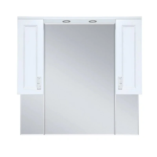 Зеркальный шкаф с подсветкой Misty Дива 105 см белый П-Див04105-013 (детальная фотография)