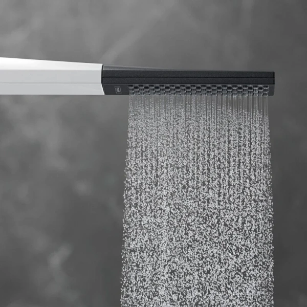 Лейка для душа Hansgrohe Rainfinity 100 1jet EcoSmart белый матовый 26867700 (детальная фотография), современные, hi-tech