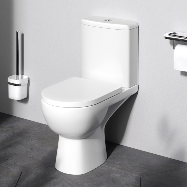 Унитаз компакт Am.Pm Sunny с сиденьем микролифт C85C8600SC (детальная фотография), напольные