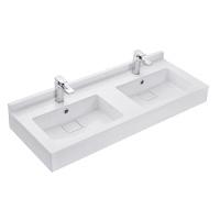 Раковина мебельная Акватон Сакура 120 см две чаши, белая
