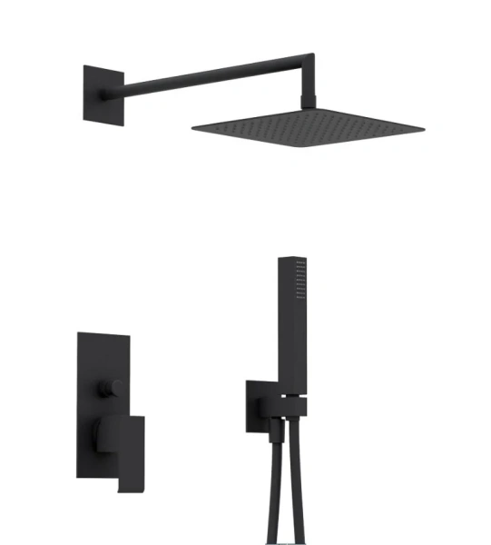 Душевой комплект Cezares Porta черный PORTA-DSIPQ-25-NOP (детальная фотография)